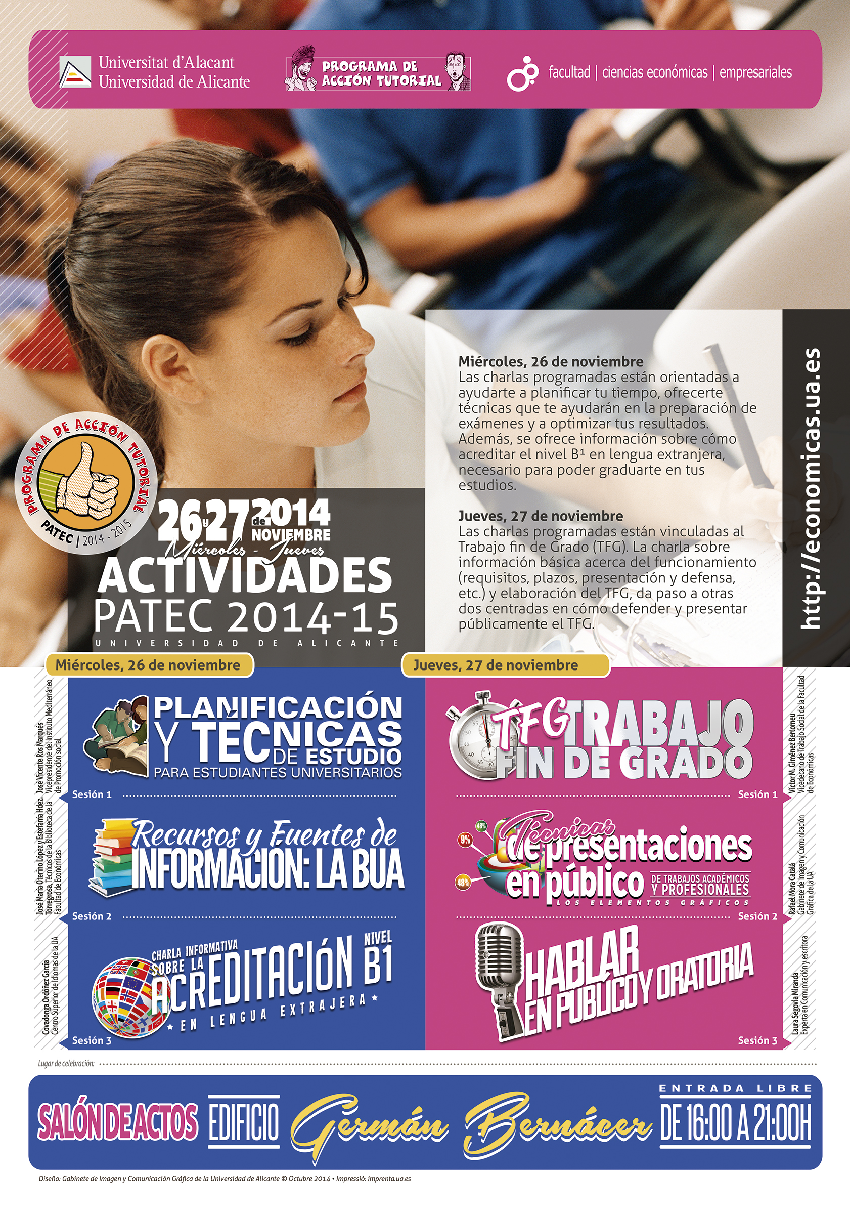 Charla Hablar en Público y Oratoria enfocada al Trabajo fin de Grado